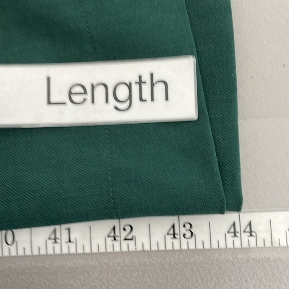 Simple Retro Dress Womens Large Green V-Neck Midi Sleeveless Open Back - Picture 17 of 17